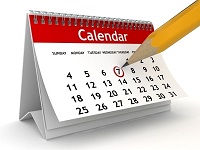 Lịch công tác tháng 10 năm 2026